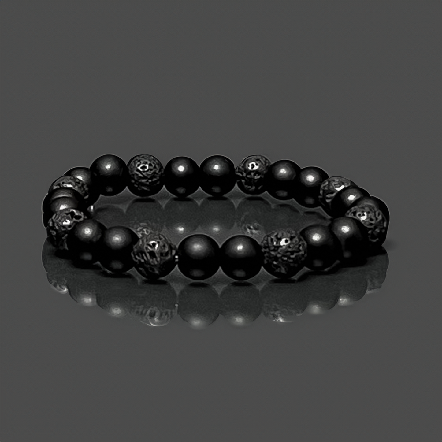 Onyx & Lava Stone Bracelet