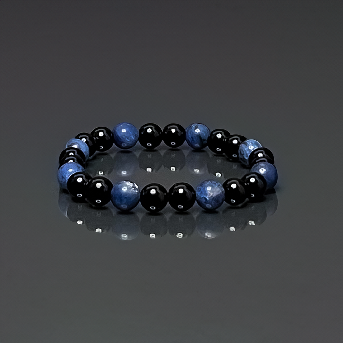 Onyx & Sodalite Bracelet
