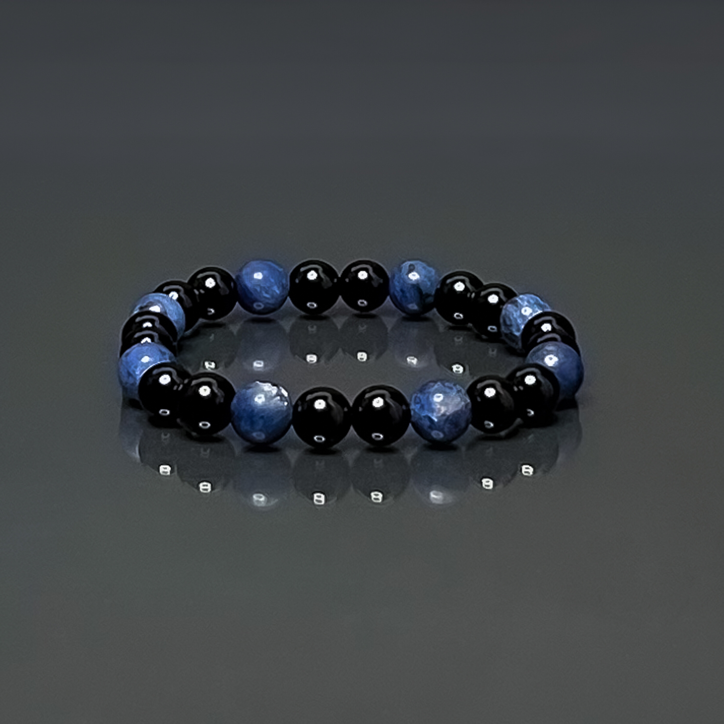 Onyx & Sodalite Bracelet